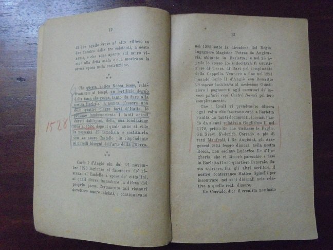 NOTE STORICHE SULLA CITT¿ DI BARLETTA 3 Volumi legati in …