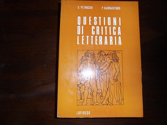 QUESTIONI DI CRITICA LETTERARIA