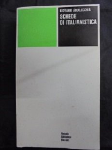 SCHEDE DI ITALIANISTICA