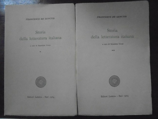 STORIA DELLA LETTERATURA ITALIANA A cura di Bendetto Croce.