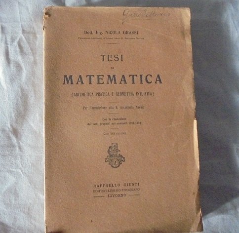 TESI DI MATEMATICA (ARITMETICA PRATICA E GEOMETRIA INTUITIVA) PER L`AMMISSIONE … | Immagine principale