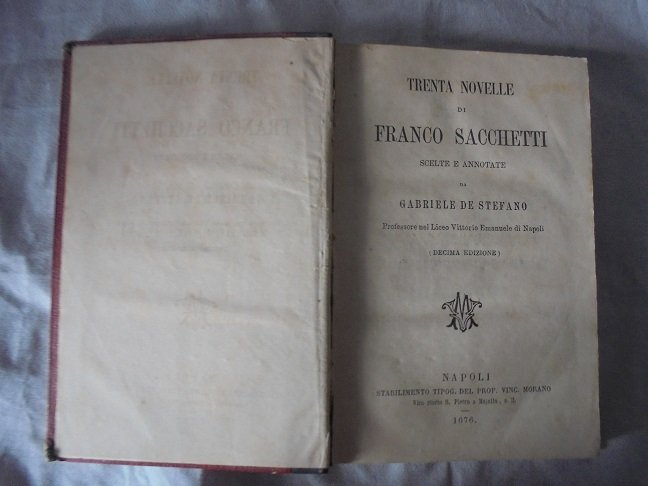 TRENTA NOVELLE DI FRANCO SACCHETTI Scelte e annotate da Gabriele … | Immagine principale