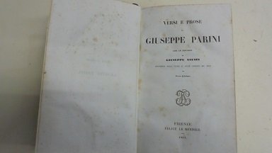 VERSI E PROSE DI GIUSEPPE PARINI