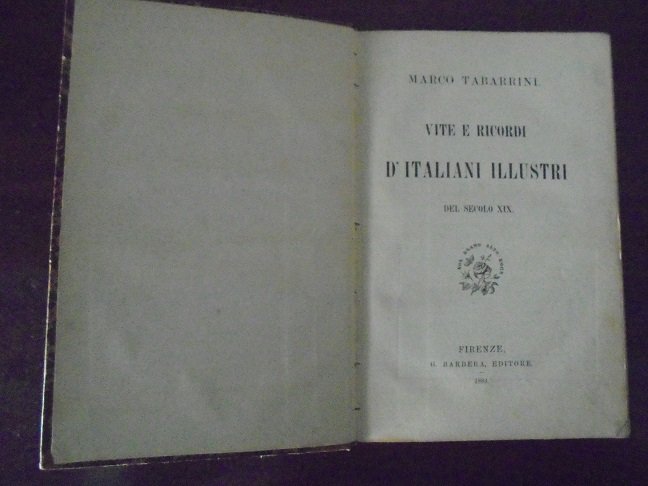VITE E RICORDI D`ITALIANI ILLUSTRI DEL SECOLO XIX | Immagine principale