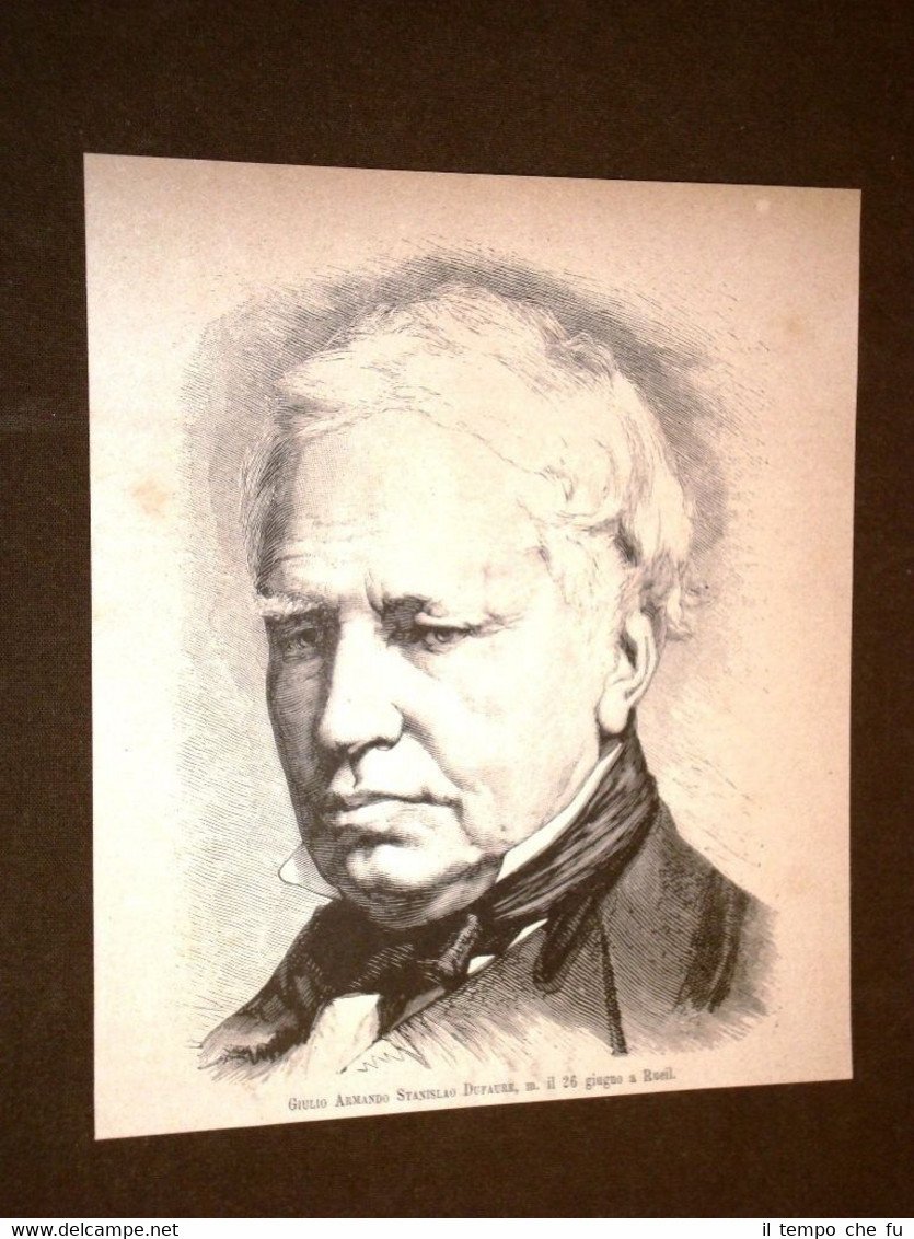 1° Ministro di Francia Jules Armand Stanislas Dufaure di Saujon … | Immagine principale