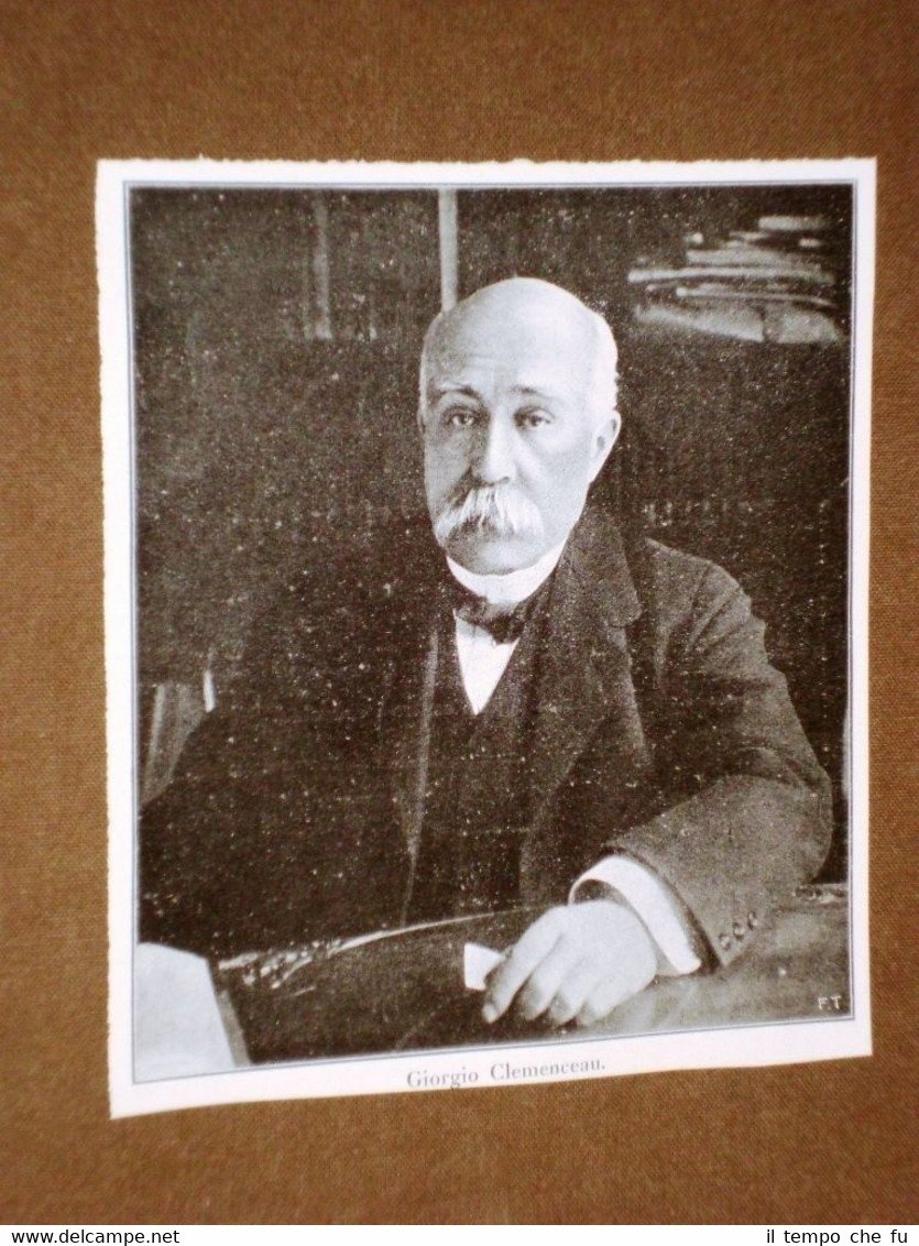 1° Ministro Francia Georges Benjamin Clemenceau di Mouilleron-en-Pareds nel 1918 | Immagine principale