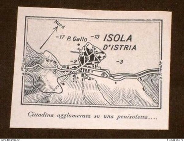 Carta o cartina Isola d'Istria