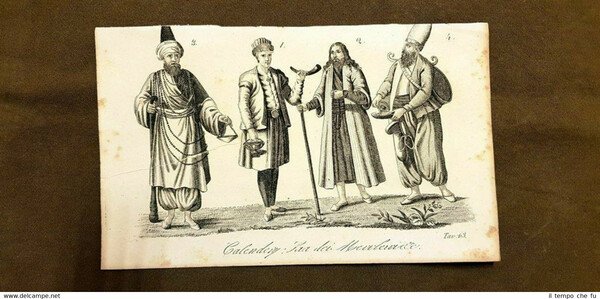 Calendery, Saa dei Mewlewi, etc Impero Ottomano Acquaforte del 1830 …