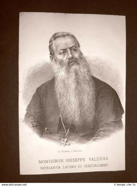 Patriarca Giuseppe Valerga Loano, 9 aprile 1813 – Gerusalemme, 2 …
