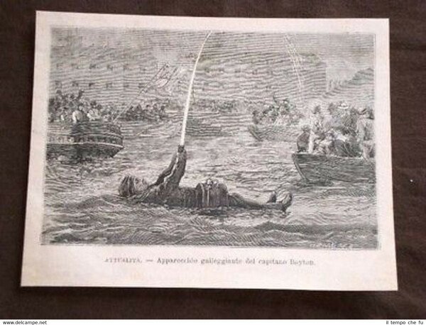 Apparecchio galleggiante Invenzione del Capitano Boyton