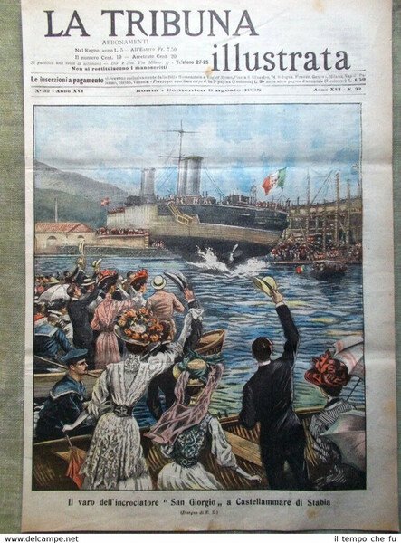 La Tribuna Illustrata 9 Agosto 1908 Olimpiadi Londra Pietri Viareggio …