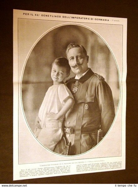 Guglielmo II di Prussia e Germania nel 1911 e nipote …