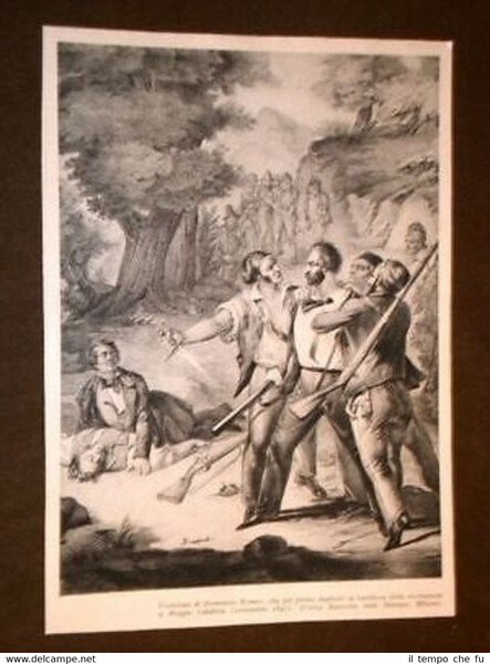 Reggio Calabria Uccisione del rivoluzionario Domenico Romeo + Firenze liberali