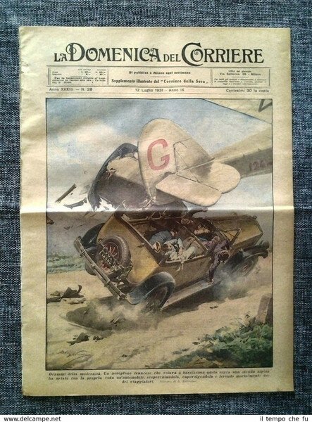 La Domenica del Corriere 12 Luglio 1931 Francia - Polonia …