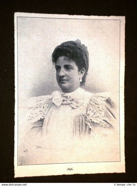 Regina Margherita Maria Teresa Giovanna di Savoia nel 1896 Stampa