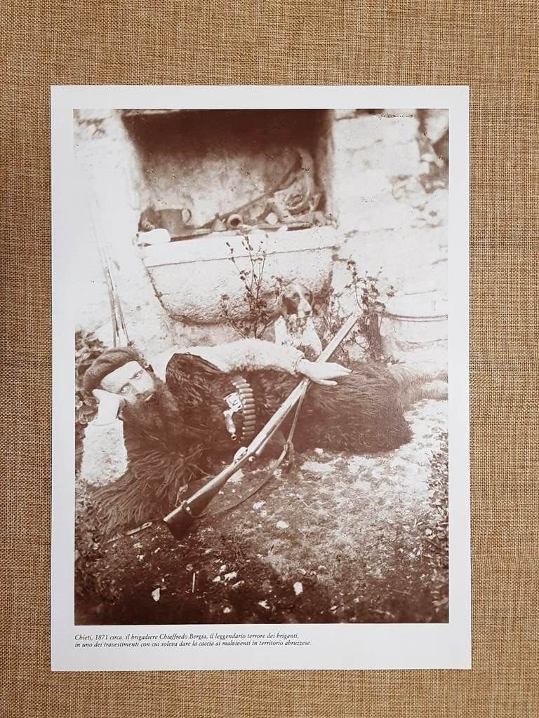 1871 Chieti Carabiniere Chiaffredo Bergia Brigantaggio 1876 Corazziere Gran gala