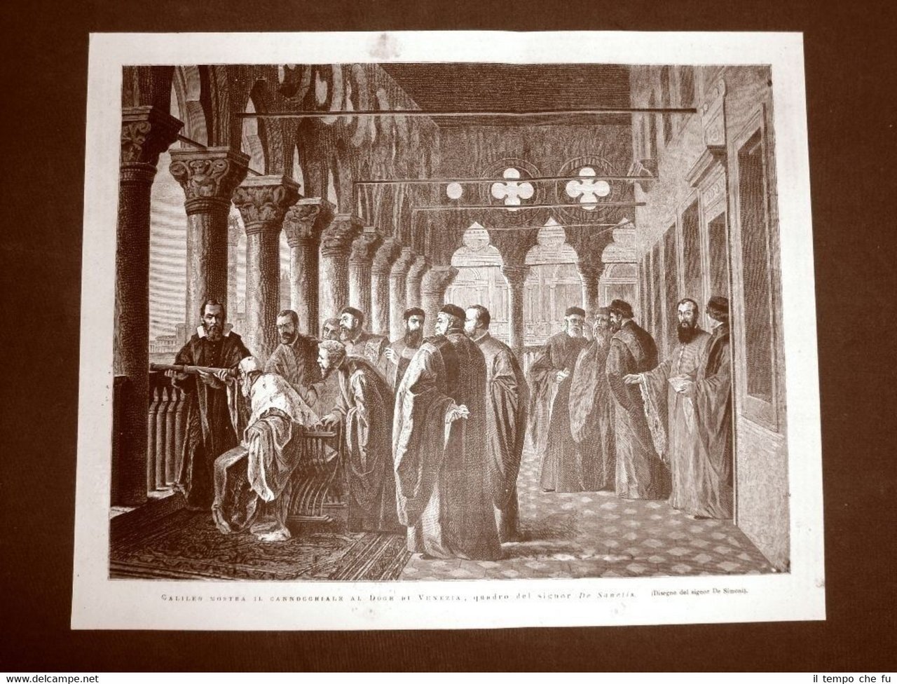 1876 Galileo Galilei mostra il cannocchiale al Doge di Venezia …