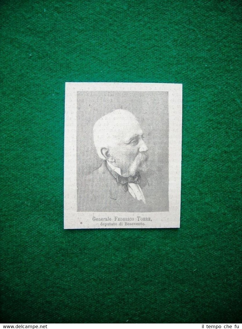 1882 - Generale Federico Torre, deputato di Benevento