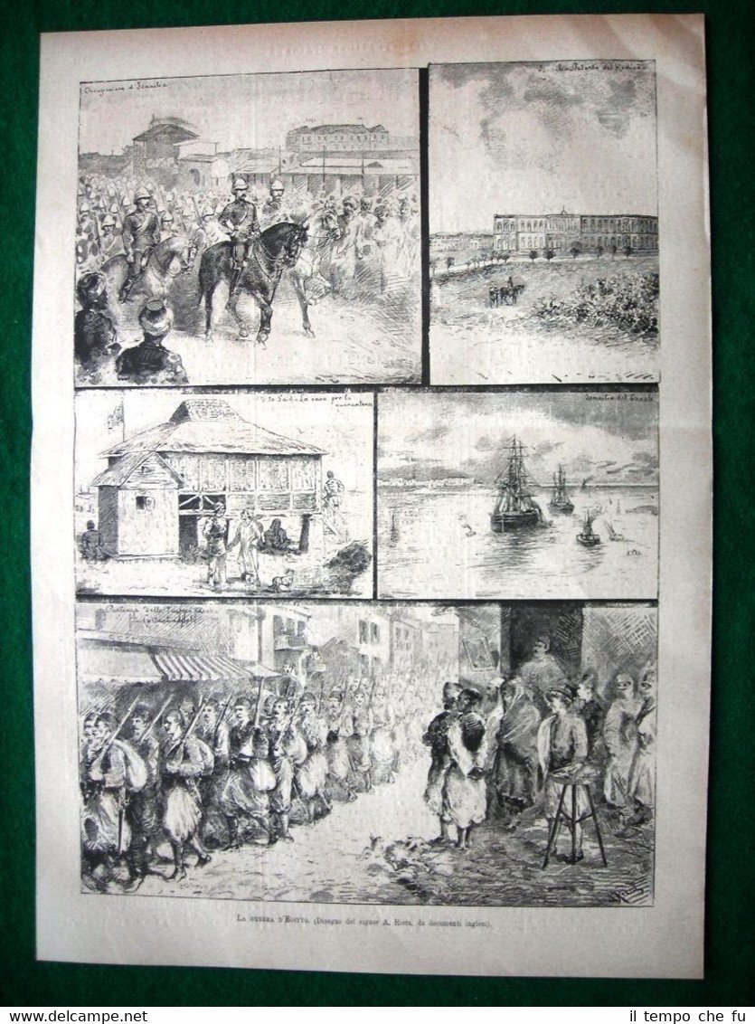 1882 - La guerra d'Egitto (disegno del signor A. Riera)