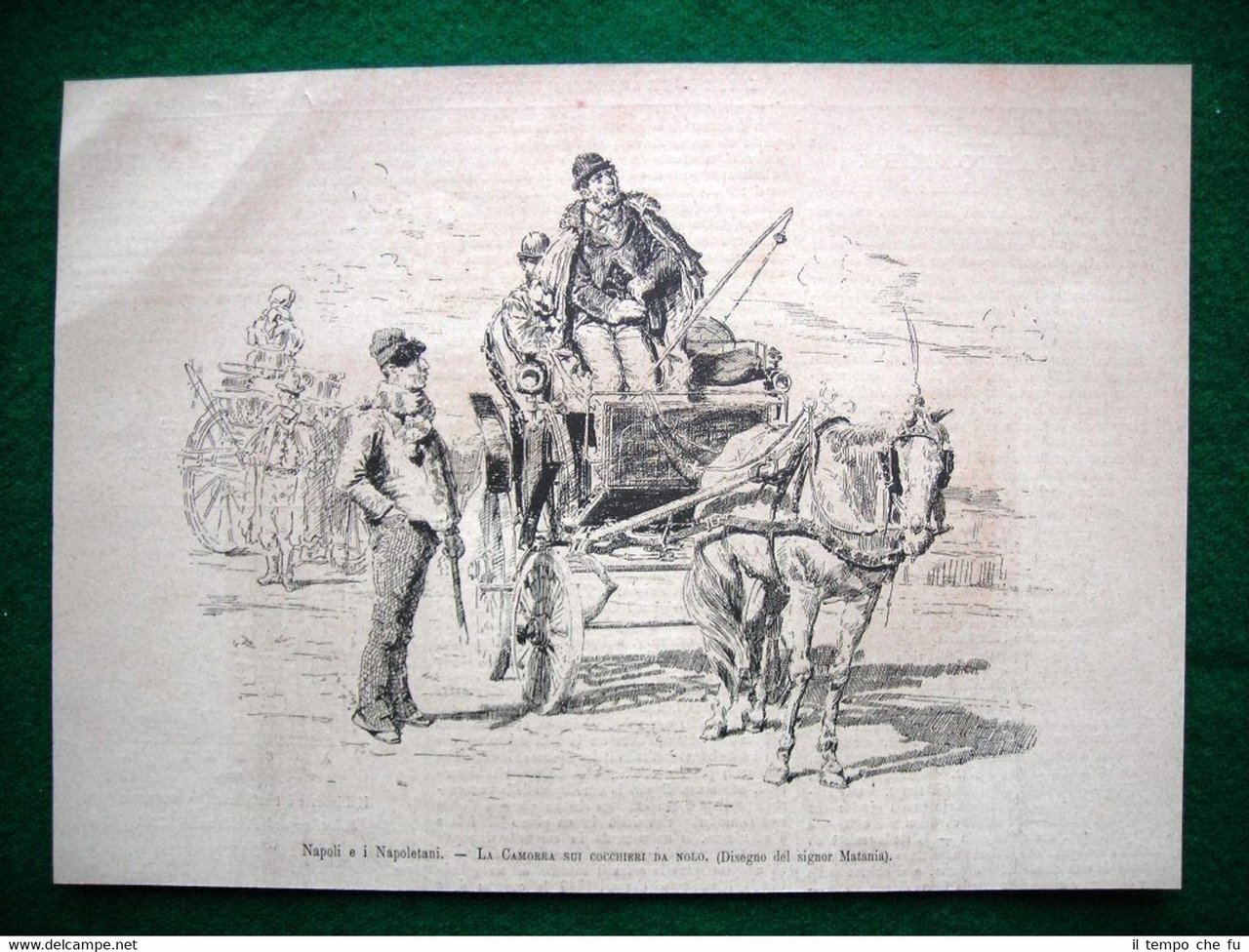 1882 Napoli ed i Napoletani - La Camorra sui cocchieri …