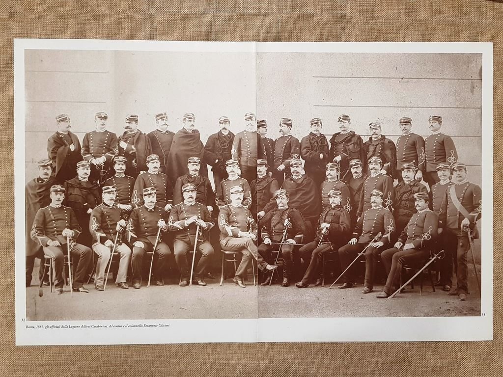 1887 Roma Legione Carabinieri Colonnello Olivieri 1889 Silanus Giacomazzi Cadau