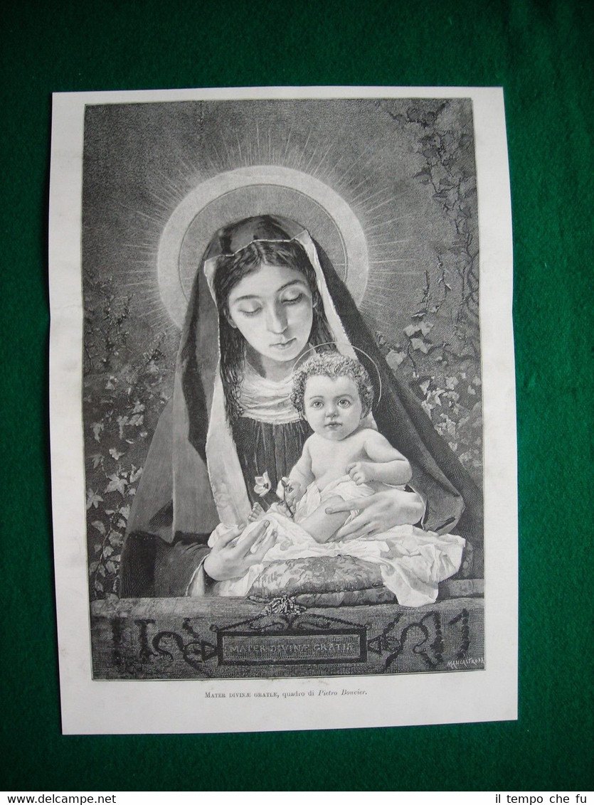 1897 - Mater divinae gratiae, quadro di Pietro Bouvier