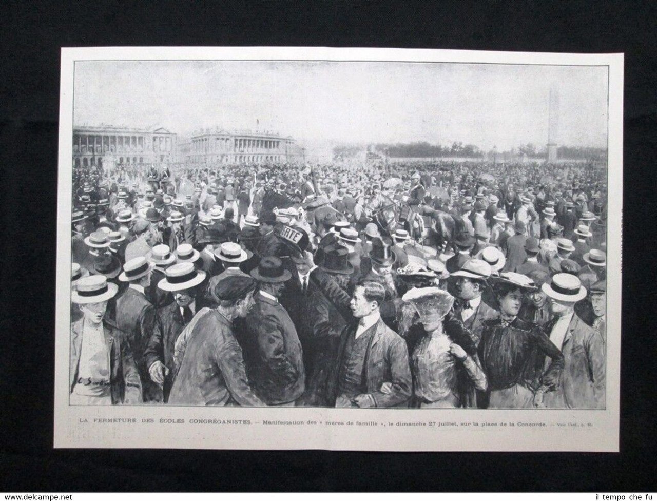 27 luglio 1902 Manifestazione a Piazza della Concordia, a Parigi … | Immagine principale