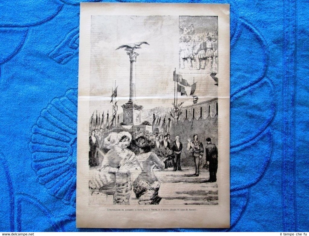 9 maggio 1882 - Inaugurazione del monumento di Santa Lucia …