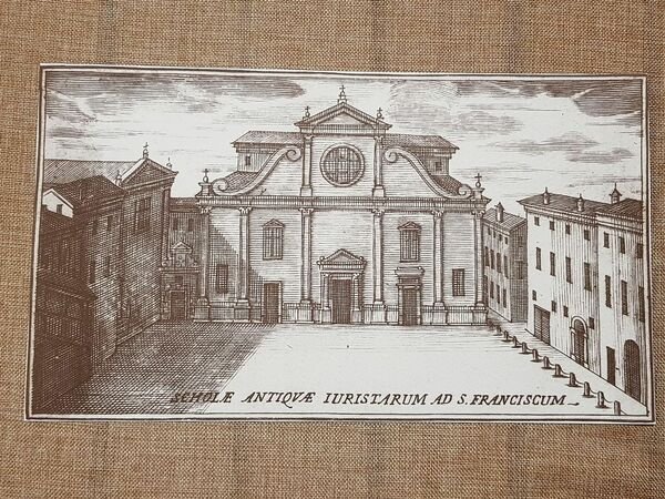 Ferrara nel 700 Chiesa di S.Francesco Emilia Romagna Bolzoni Litografia …
