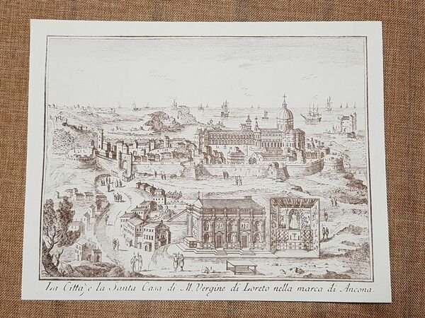 Veduta della città e Santa Casa di Loreto nel 1757 …