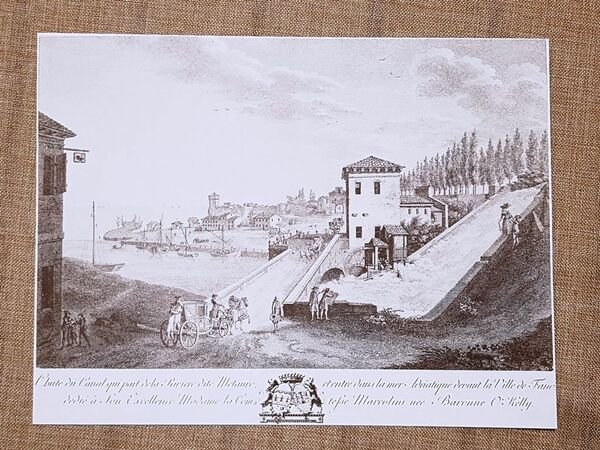 La Cascata della Liscia a Fano nel 1786 Marche Laurin …