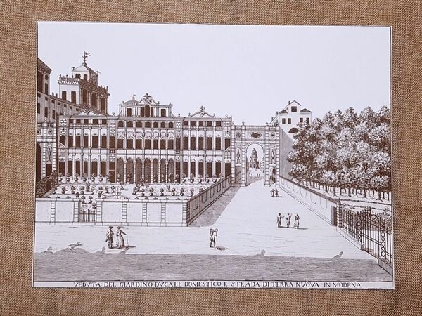 Modena nel 1791 Giardino Ducale e Strada di Terra Nuova …