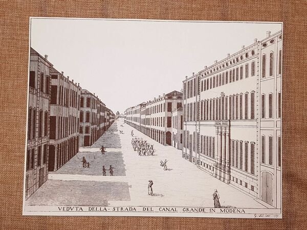 Modena nel 1791 La Strada del Canal Grande Emilia Romagna …