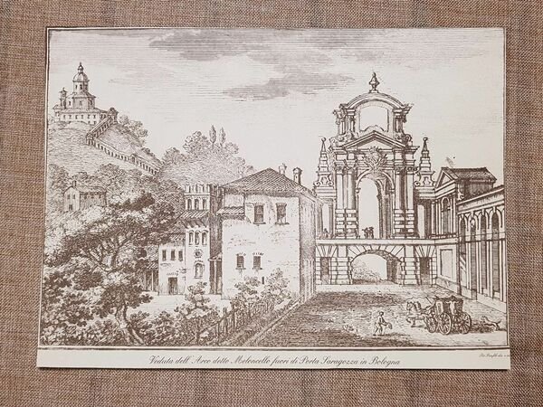 Bologna nel 1803 Arco del Meloncello Emilia Romagna Panfili Litografia …
