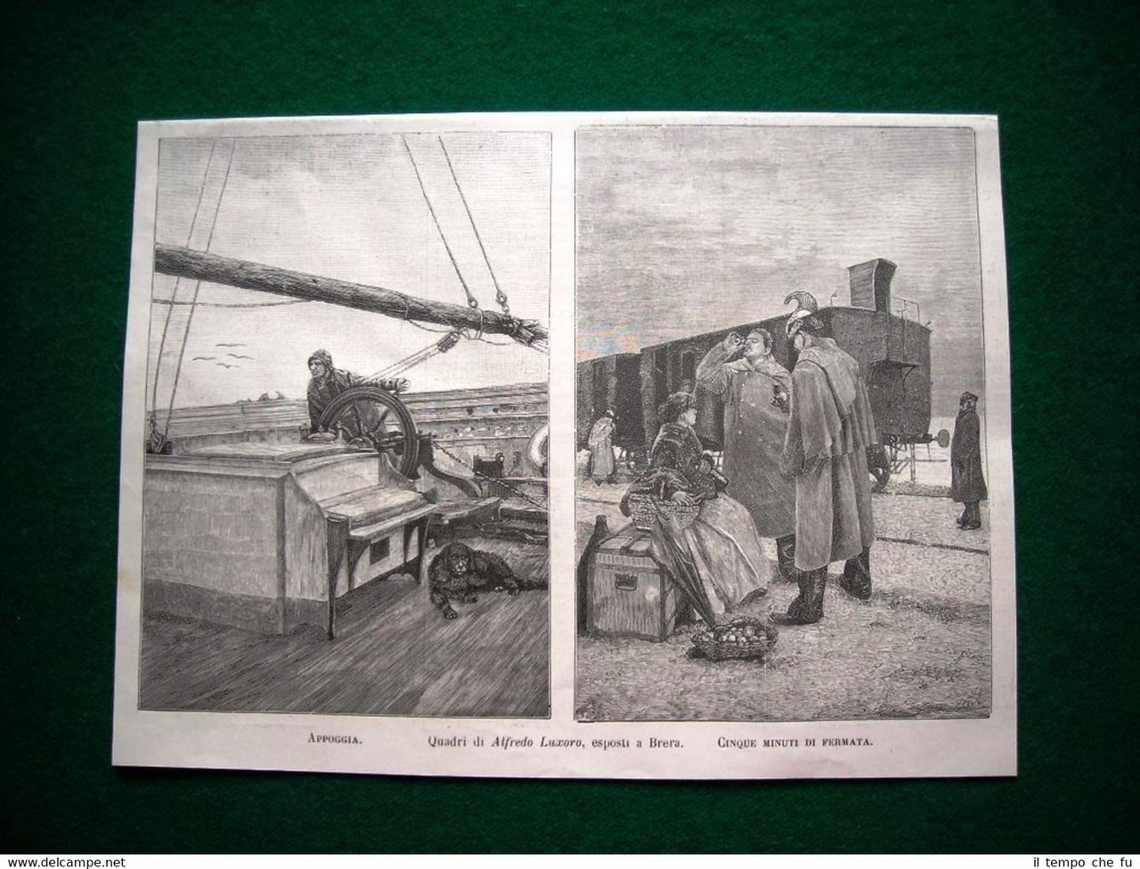 A Brera nel 1885, Appoggia e Cinque minuti di fermata, …