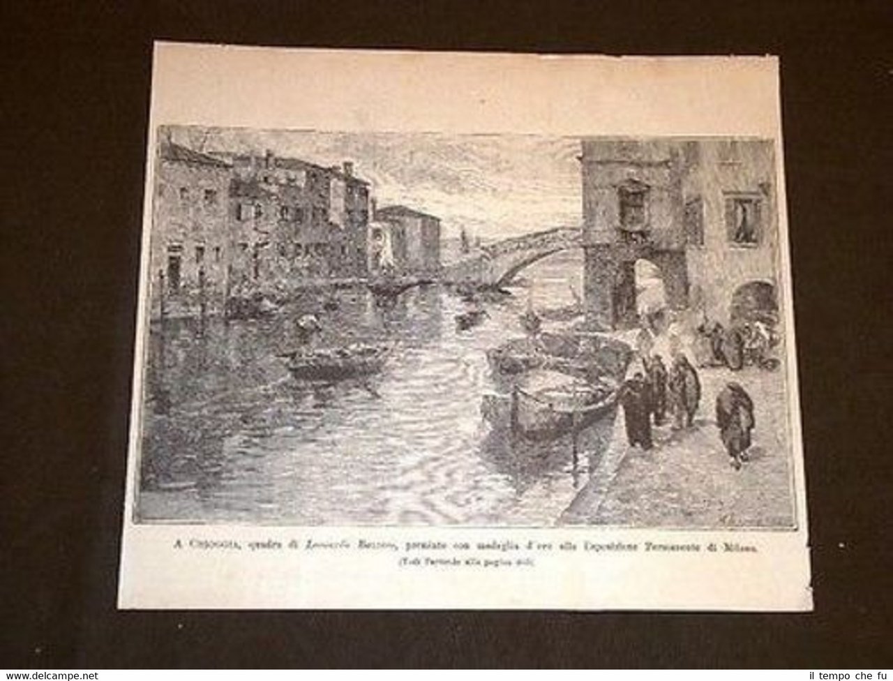 A Chioggia Quadro di Leonardo Bazzaro