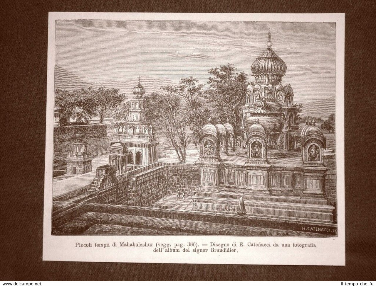 A Mahabaleshwar nel 1863 Piccoli templi India