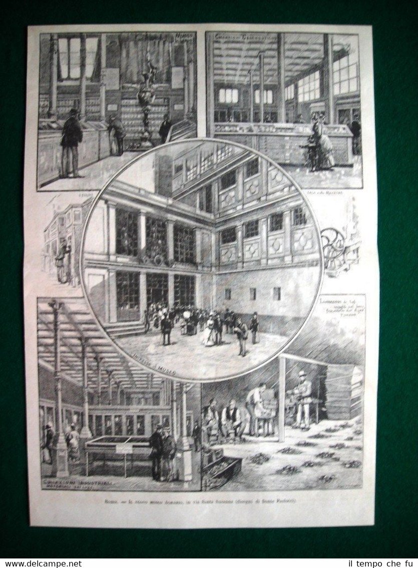 A Roma nel 1885 - il nuovo Museo Agrario in …