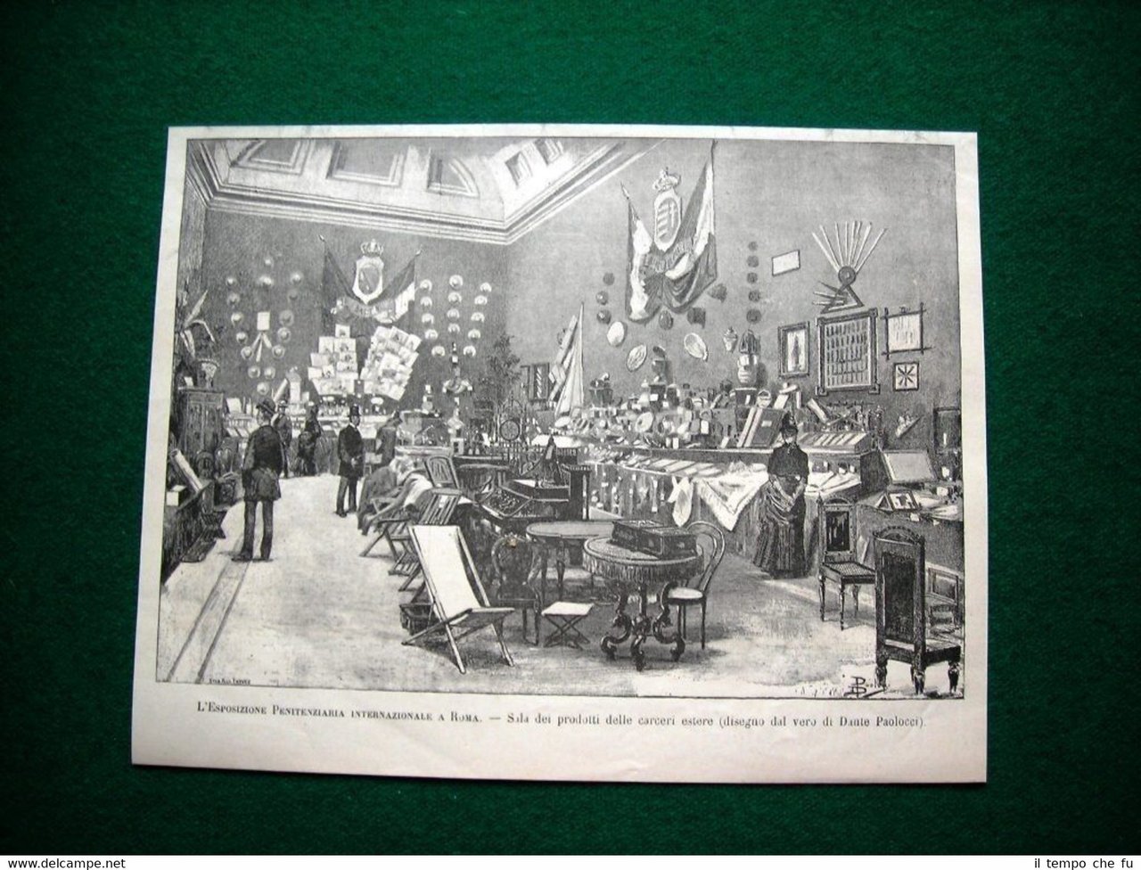 A Roma nel 1885 - L'Esposizione Penitenziaria Internazionale, sala dei …