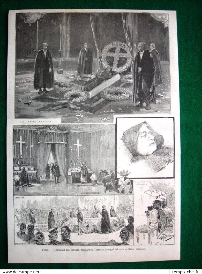 A Roma nel 1886 - I funerali del principe Alessandro …