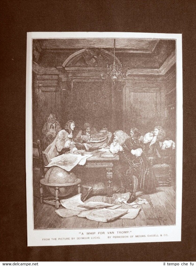 A whip for Van Tromp Quadro di Seymour Lucas Stampa … | Immagine principale