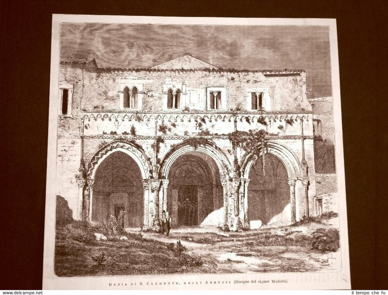 Abbazia di San Clemente a Castiglione a Casauria nel 1875 …