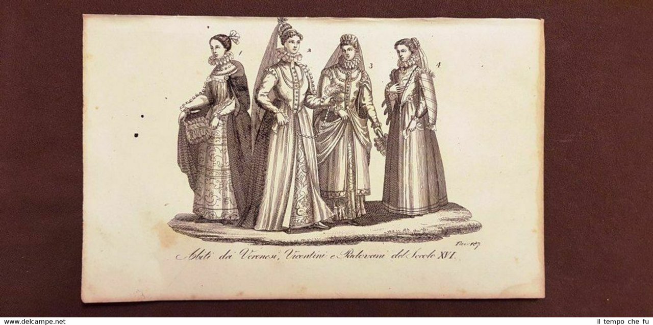 Abiti di Verona, Vicenza e Padova del sec. XVI (2) …