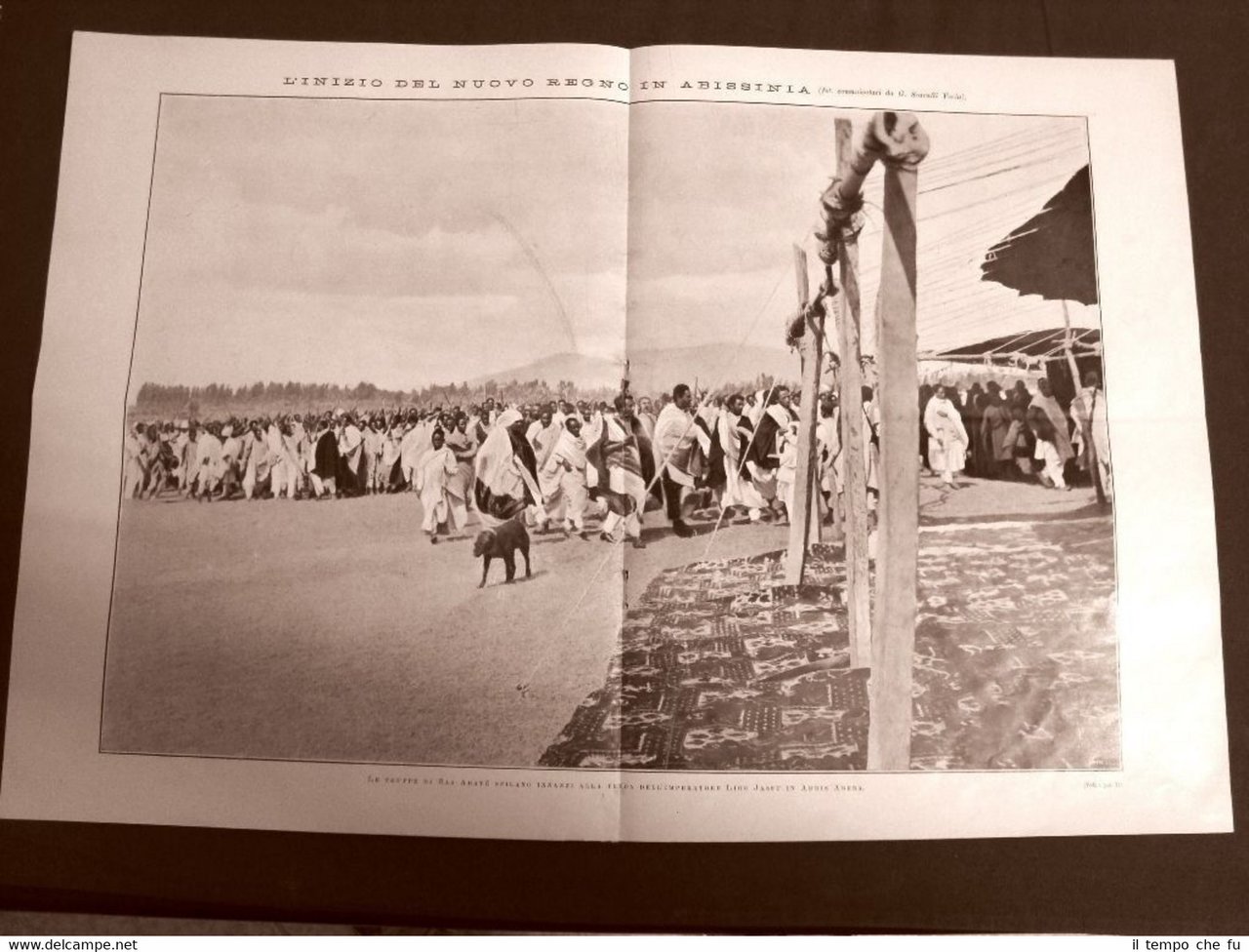 Addis Abeba 1910 Truppe Ras Abaté innanzi Ligg Jassu + …