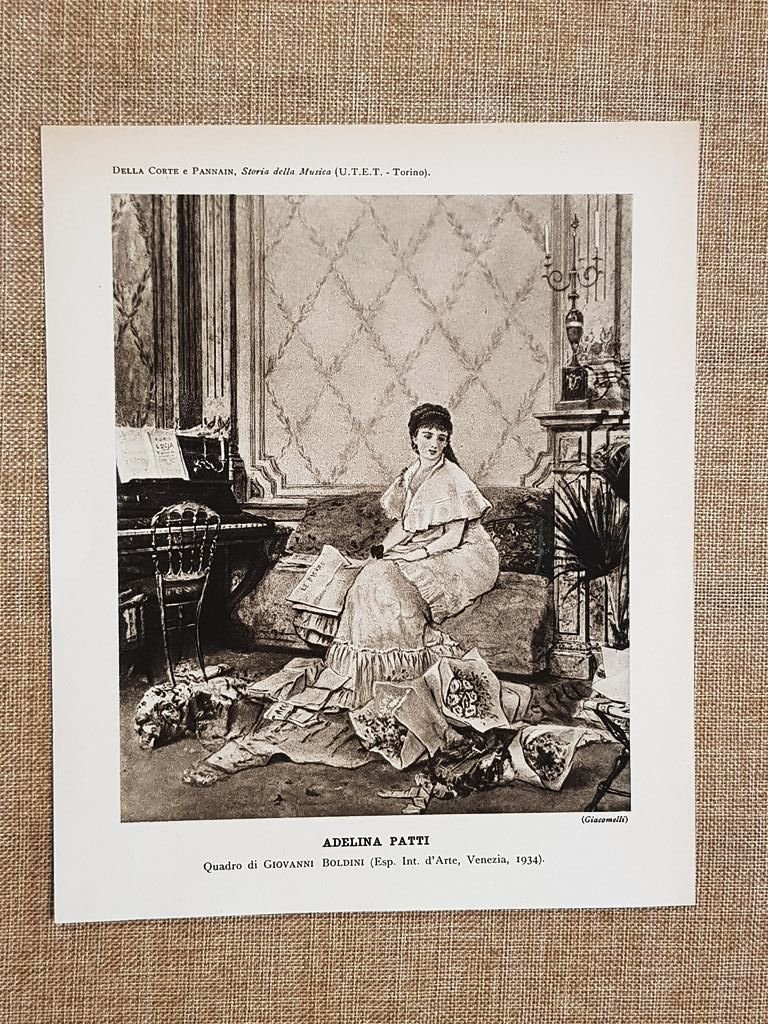 Adelina Patti di Giovanni Boldini Esposizione d'Arte di Venezia 1934 …