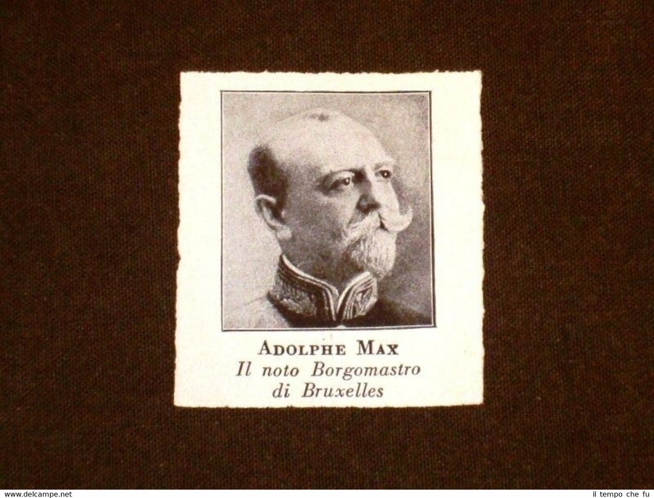 Adolphe Max nel 1931 Borgomastro di Bruxelles