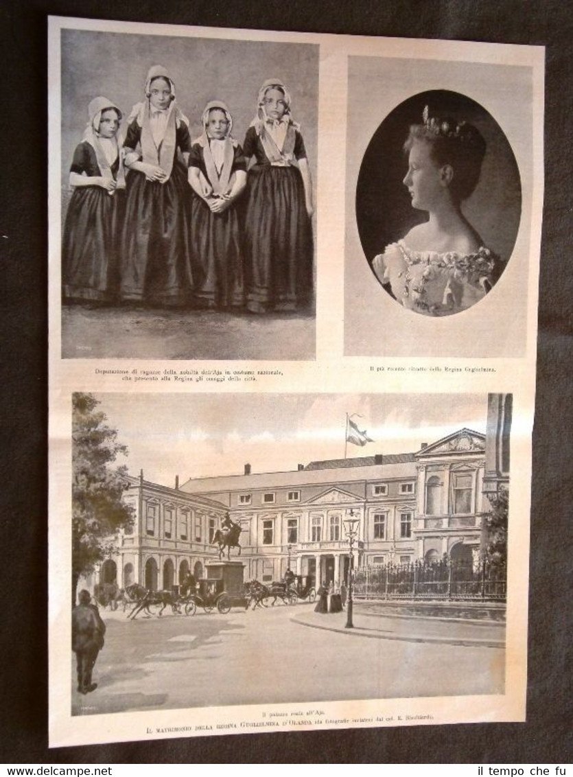 Aja nel 1901 Matrimonio della Regina Guglielmina d'Olanda