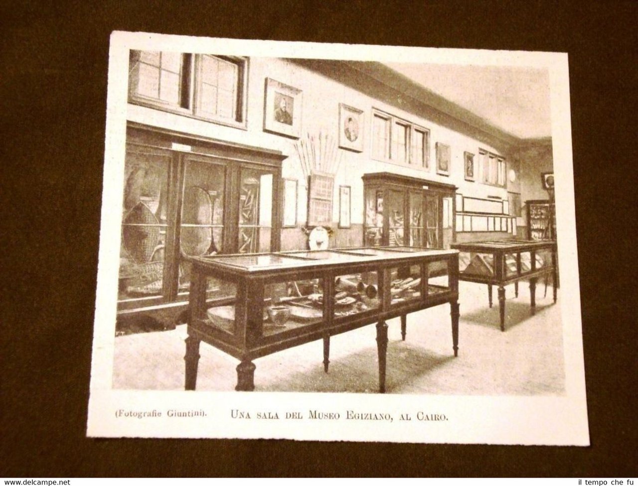 Al Cairo nel 1899 Una sala del Museo egiziano Egitto