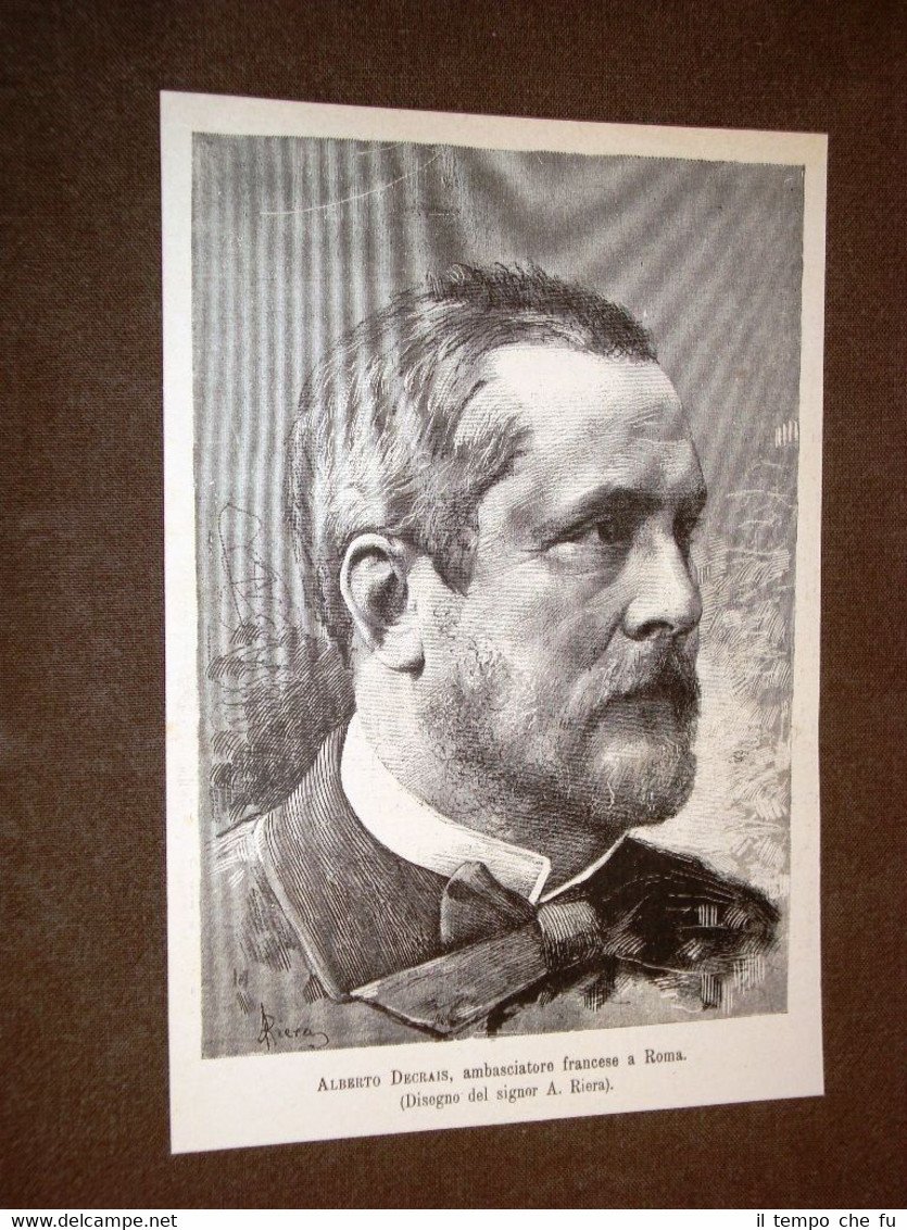 Albert Decrais nel 1883 Ambasciatore di Francia a Roma
