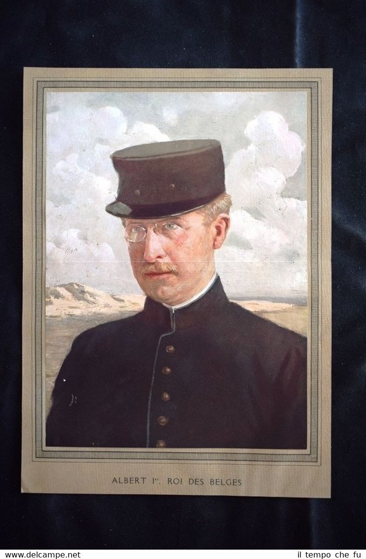 Albert I Roi des Belges WW1 Guerra 1914 - 1918